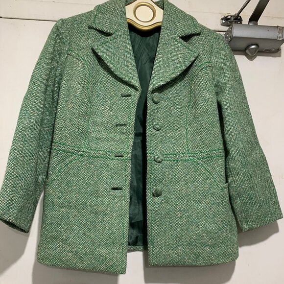 VINTAGE WOMEN'S TAILORED TWEED JACKETS SIZE S/XS - Picture 2 of 11